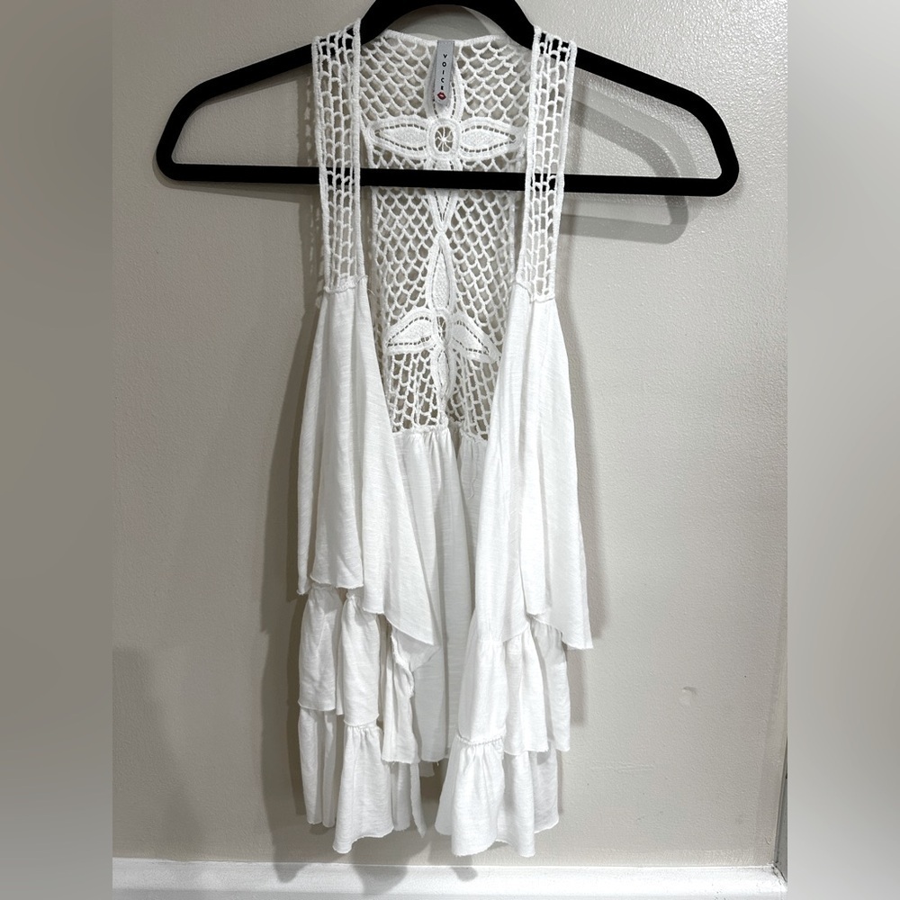 White Sleeveless Top